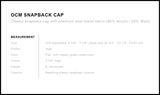 OCM Bitcoin Snapback Cap