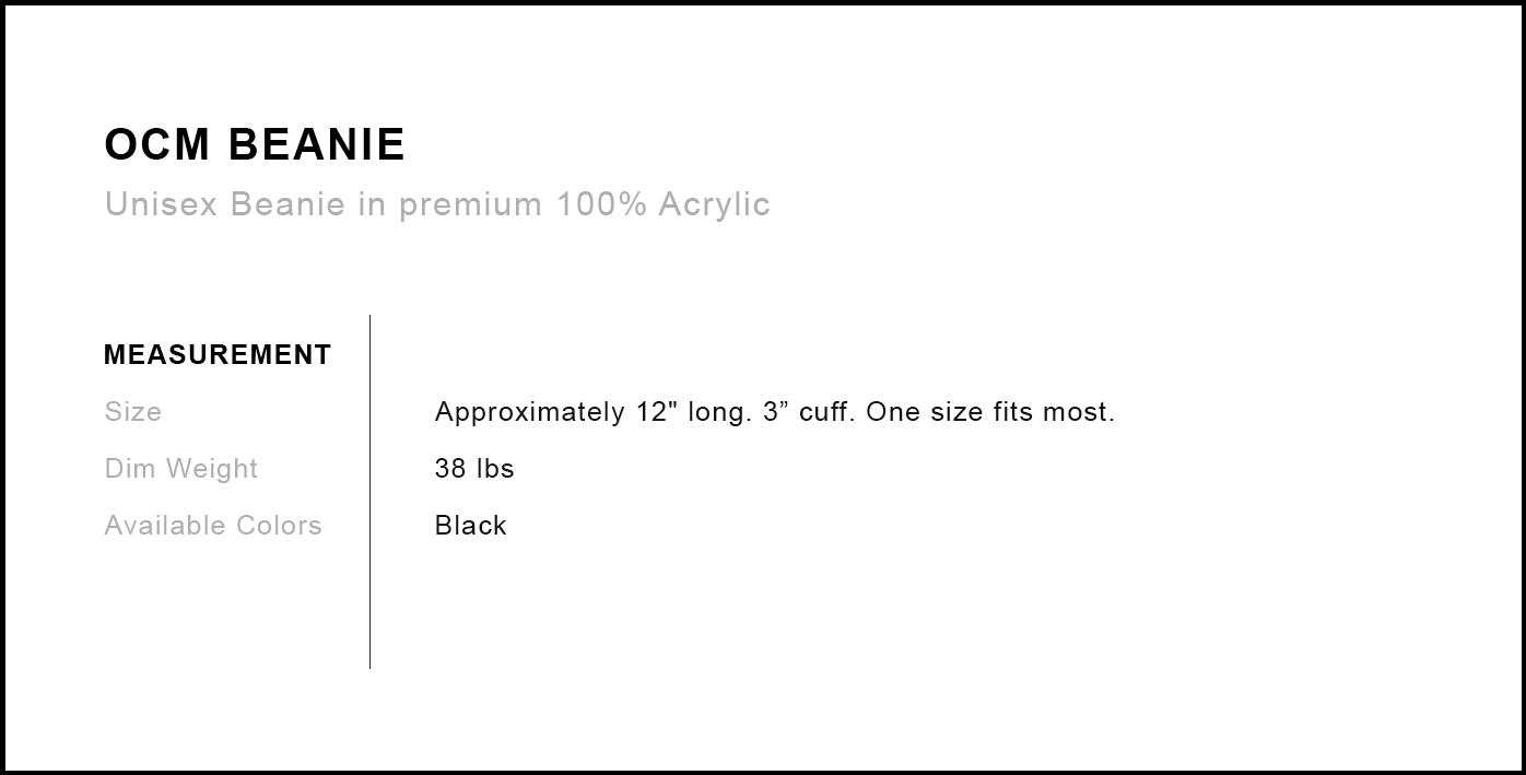 OCM OG Beanie